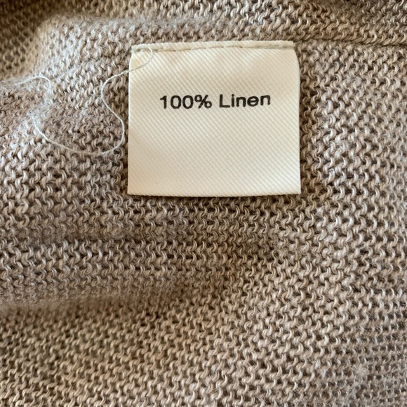 Barbara Speer designer Linen blouse w/ buttons - Picture 5 of 8